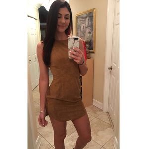 Suede Tan Dress